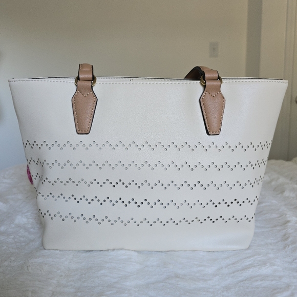 Anne Klein Ivory Tote Bag NWT - Picture 5 of 9